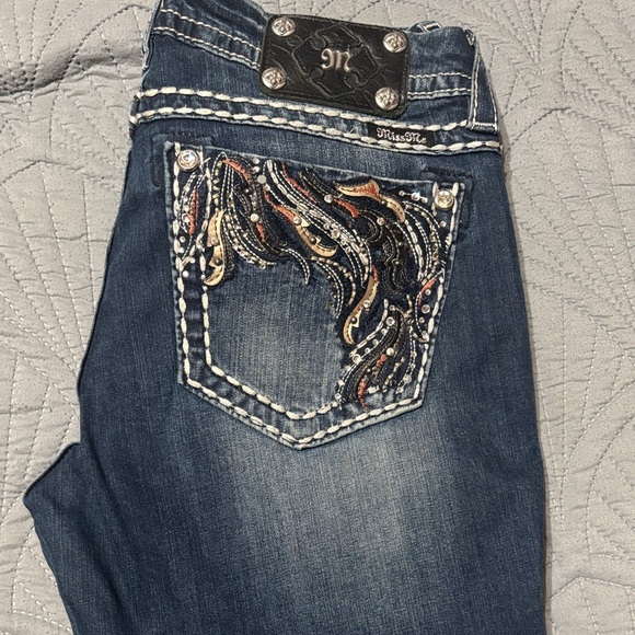 Miss Me Dark Blue Boot Cut Jeans - Picture 2 of 5